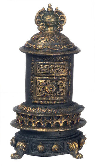 Parlor Stove, Dolls House Miniature 11cm Tall, 1.12 Scale Kitchen