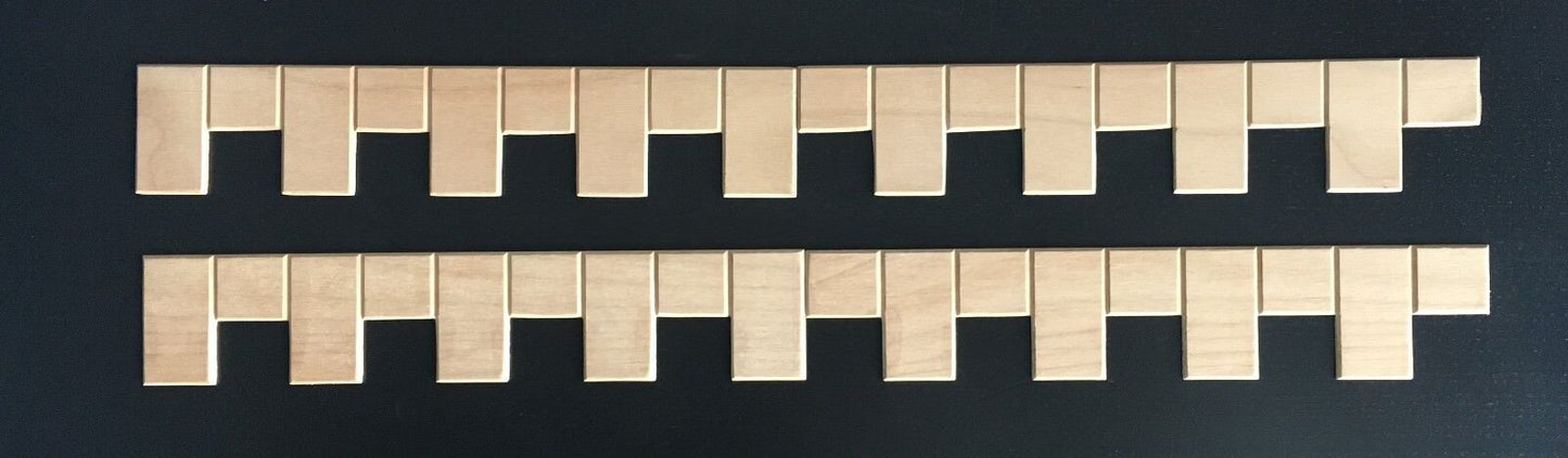Wood Quoining / Corner Stones, Dolls House Miniature, DIY Accessory