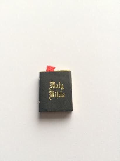 Holy Bible, Dolls House Miniature 1.12 Scale Church Book, Religion