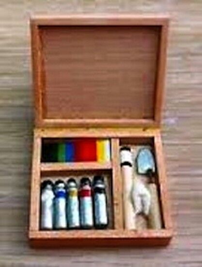 Painting Set for a Dolls House Not Real Paint it is a Miniature, 1.12 Scale