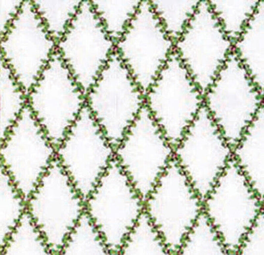 White Or Yellow Tamzin Wallpaper for a Dolls House, 3 Sheets, Miniature