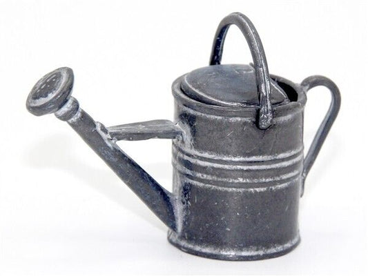Metal Watering Can, Dolls House Garden Miniature, 1.12 Scale Garden accessory