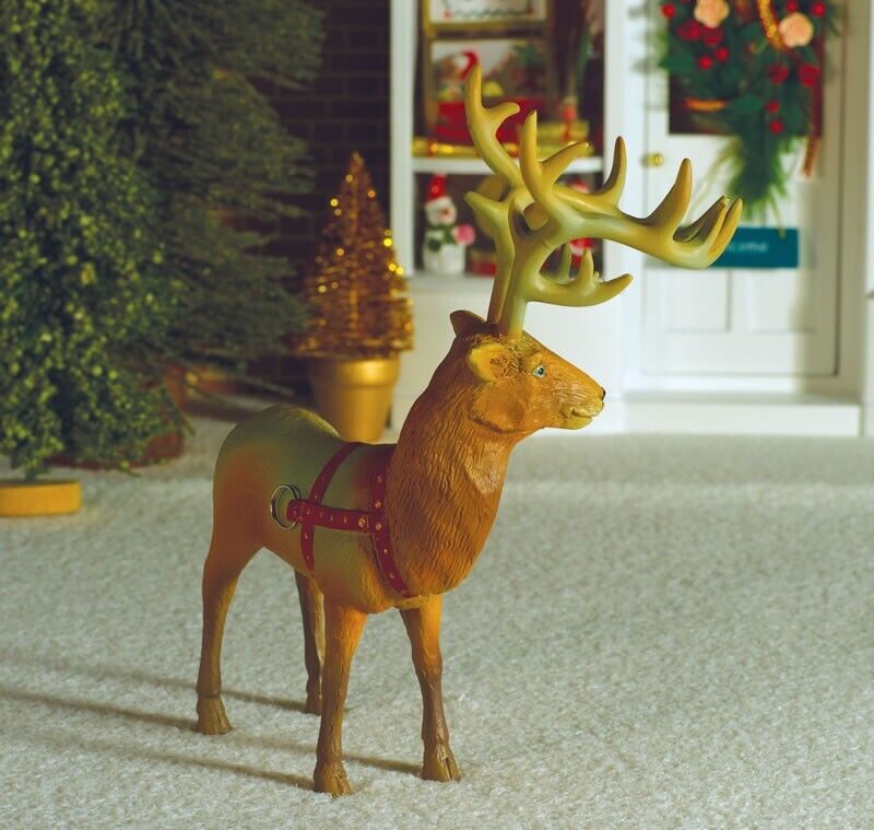 Dancer The Reindeer, Dolls House Miniature 1.12 Scale Christmas, Santa Claus