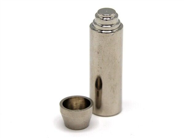 Metal Flask, Dolls House Miniatures Kitchen Accessory 1.12 Scale, With Lid