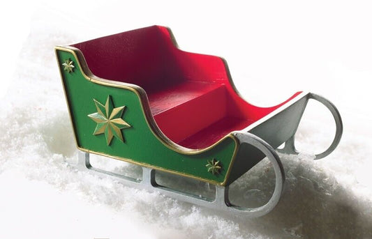 Festive Sledge / Sleigh, Dolls House Miniature 1.12 Scale Christmas, Santa Claus
