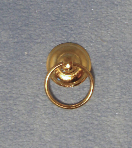 Brass Towel Ring, Dolls House Miniature, Bathroom Accessory 1/12 scale. Towels