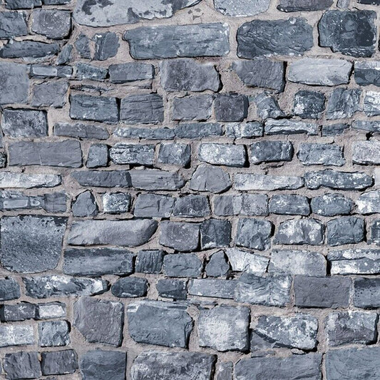 A3 Embossed Grey Stone Wall, Dolls House Miniature, DIY Miniatures