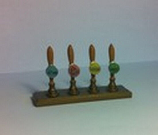Beer Pumps, Dolls House Miniature, Pub, Bar, Public establishment , Drink