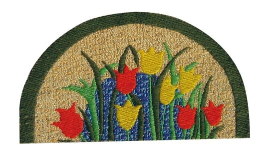 Flower Hearth Rug, Dolls House Miniature, Miniatures Fireplace Accessory