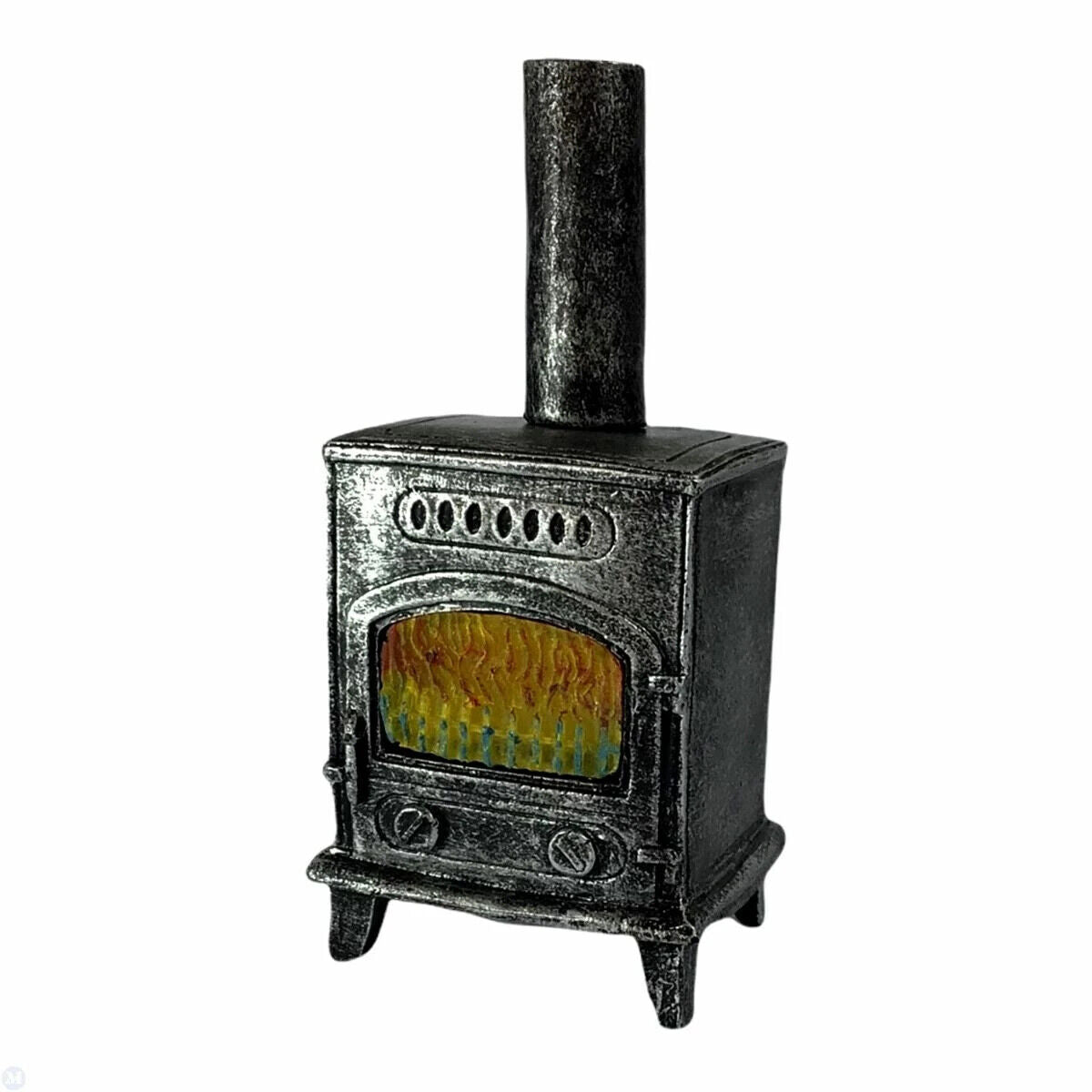 Wood Burning Stove, Dolls House Miniature, Light not included. Kitchen Accessory