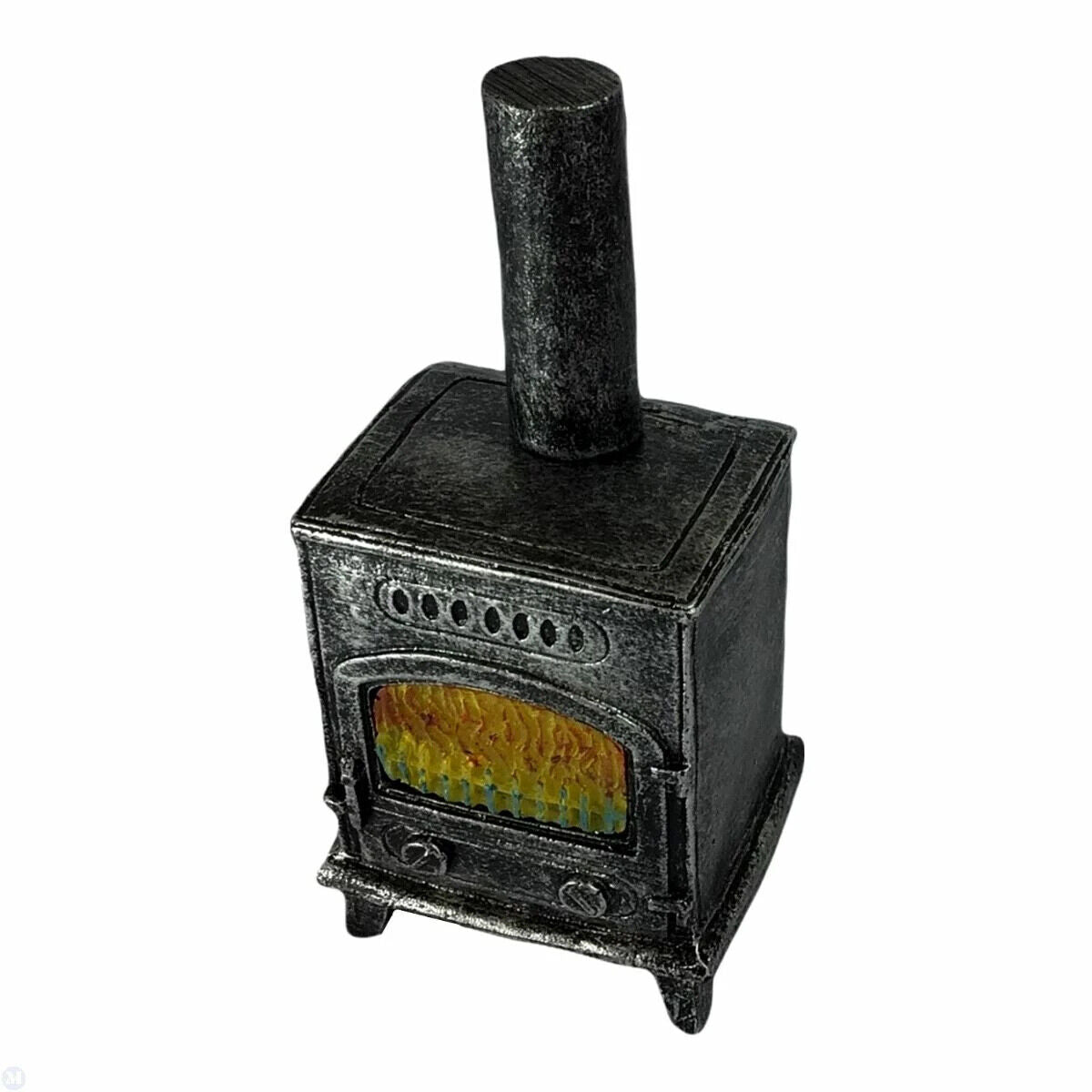 Wood Burning Stove, Dolls House Miniature, Light not included. Kitchen Accessory