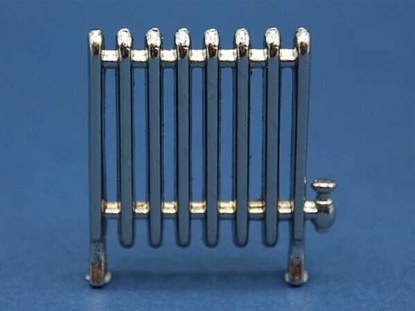 Radiator Silver, Dolls House 1.12th Scale Miniature, Room Accessory Heating