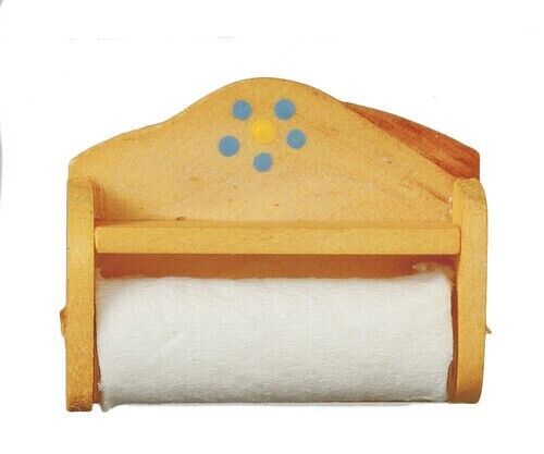 Kitchen Roll Holder, Dolls House Miniature, Kitchen Accessory Tissue Roll