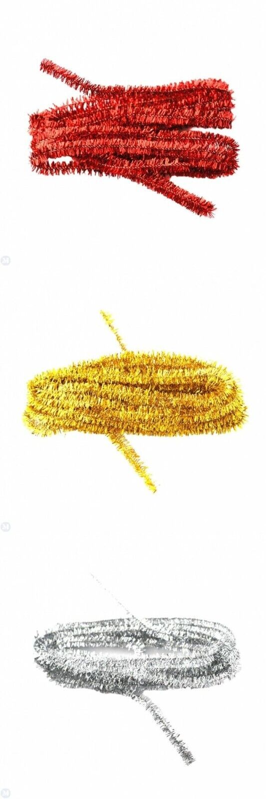 Christmas Tinsel, Dolls House Miniature, 2 x 30cm Lengths. Choice Of Colour