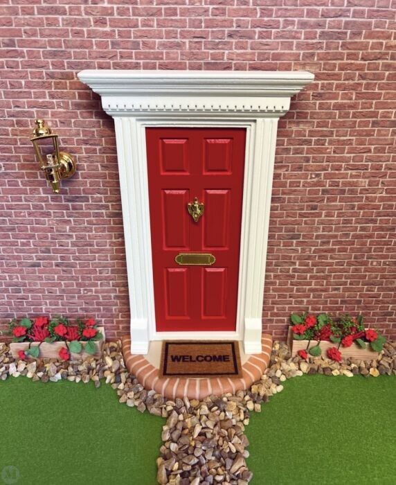 One Welcome Mat With Adhesive backing, Dolls House Miniature, Door Accessory