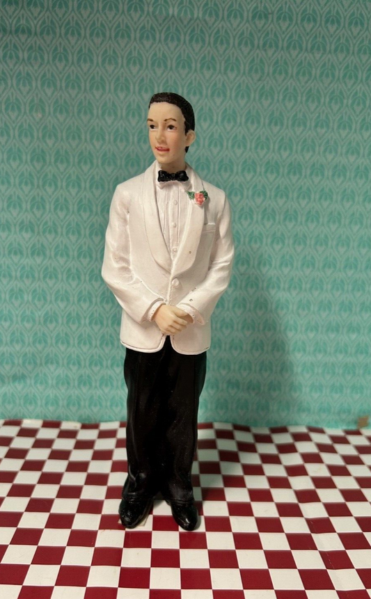 Ben Groom Figurine, Dolls House Miniatures, Dolls, Male, Man, Wedding Ornament.
