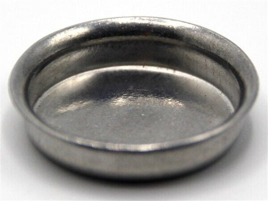 Metal Shallow Bowl, Dolls House Miniature, Kitchen Utensil or Pets Water Bowl