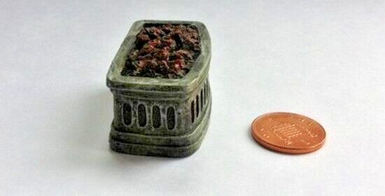 Bowed Fire Grate, Dolls House Miniature, 1.12 Scale