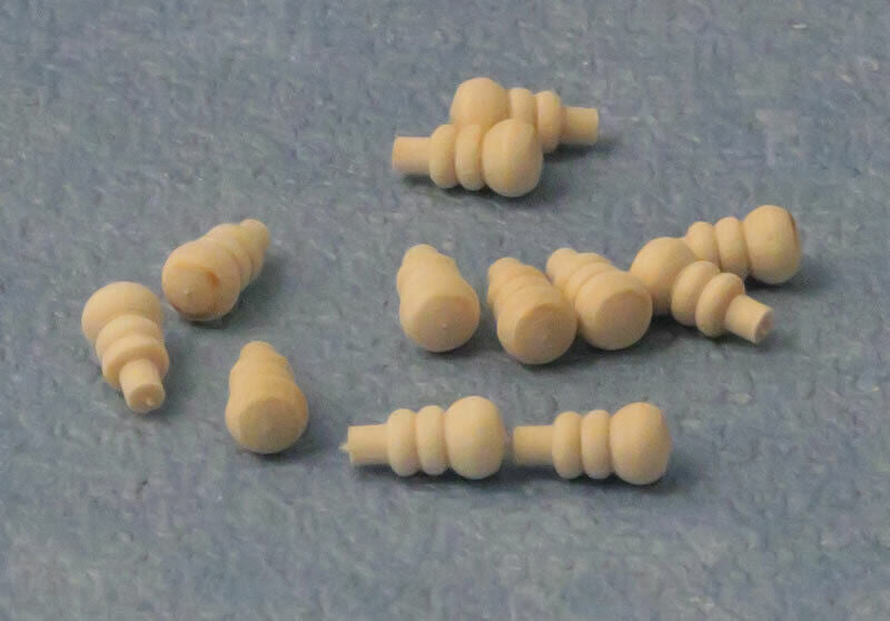 Wooden Knobs 12 Pack (Style 9), Dolls House Miniature, DIY Door Drawer