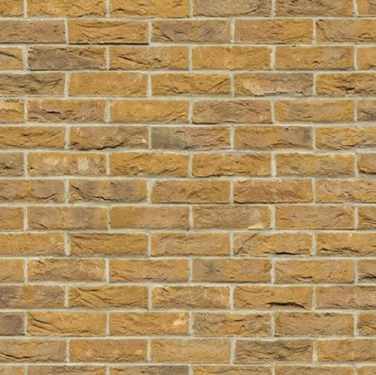 A3 Embossed Yellow Brick Stretcher Bond, Dolls House Miniature