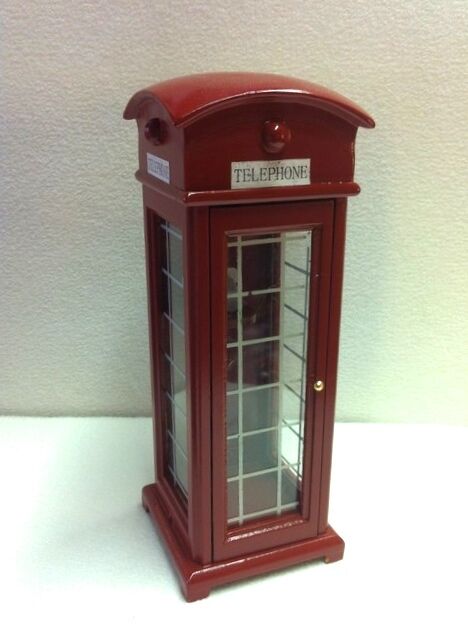 Miniature British Telephone Box Ideal for a Dolls House Street Scene. 1.12 Scale