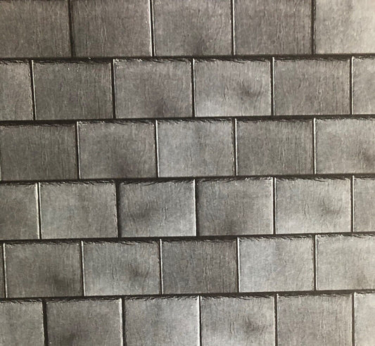 A3 Embossed Dark Roof Slates, Dolls House Miniature, Roof