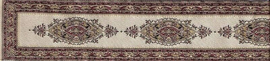 Turkish Stair Carpet Biege Design, Dolls House Miniature 1.12 Scale Carpets