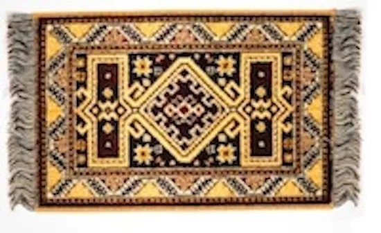 Large Quality Rug, Made In Austria, Pure Wool, 9" by 15" Dolls House Miniature