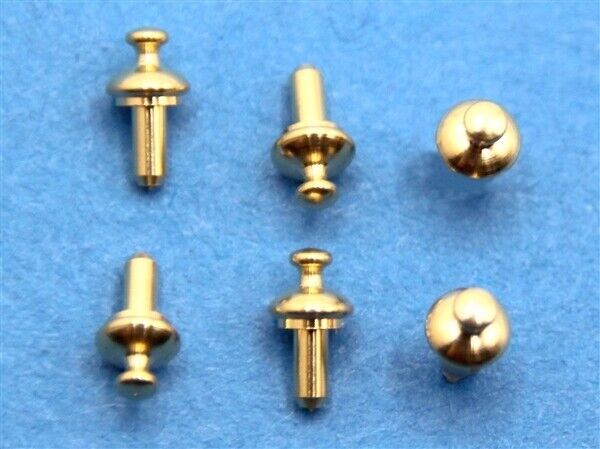 Brass Drawer Knobs Pack of 6, Dolls House Miniature, DIY Door Drawer