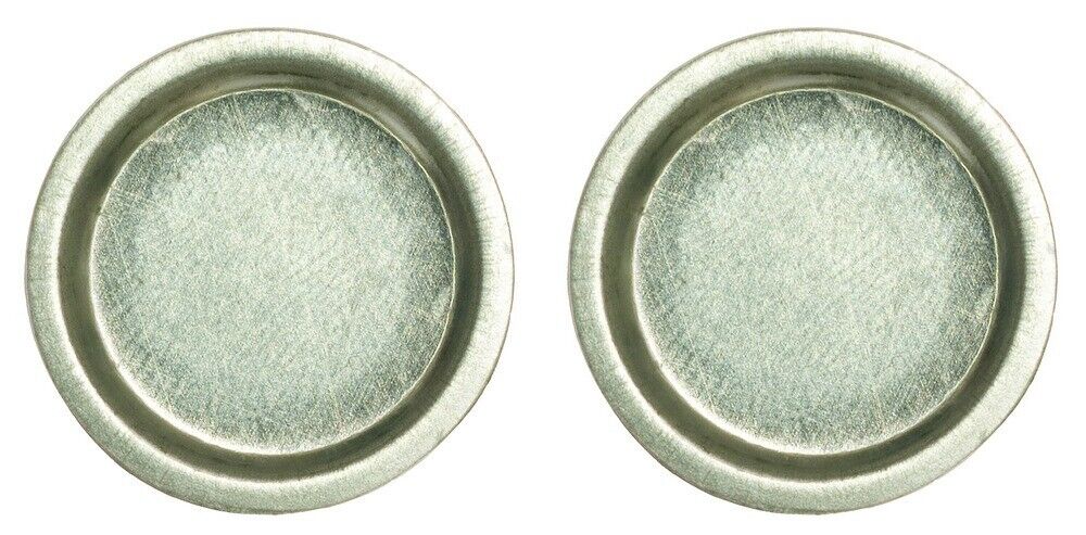 2 Small Metal Bowl, Dolls House Miniatures, Kitchen Dining Accessories, 2 Pack