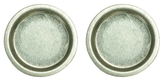 2 Small Metal Bowl, Dolls House Miniatures, Kitchen Dining Accessories, 2 Pack