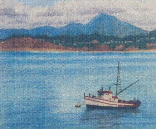 Tableau On Canvas Boat, Dolls House Miniature. 1.12 Scale Decor Picture