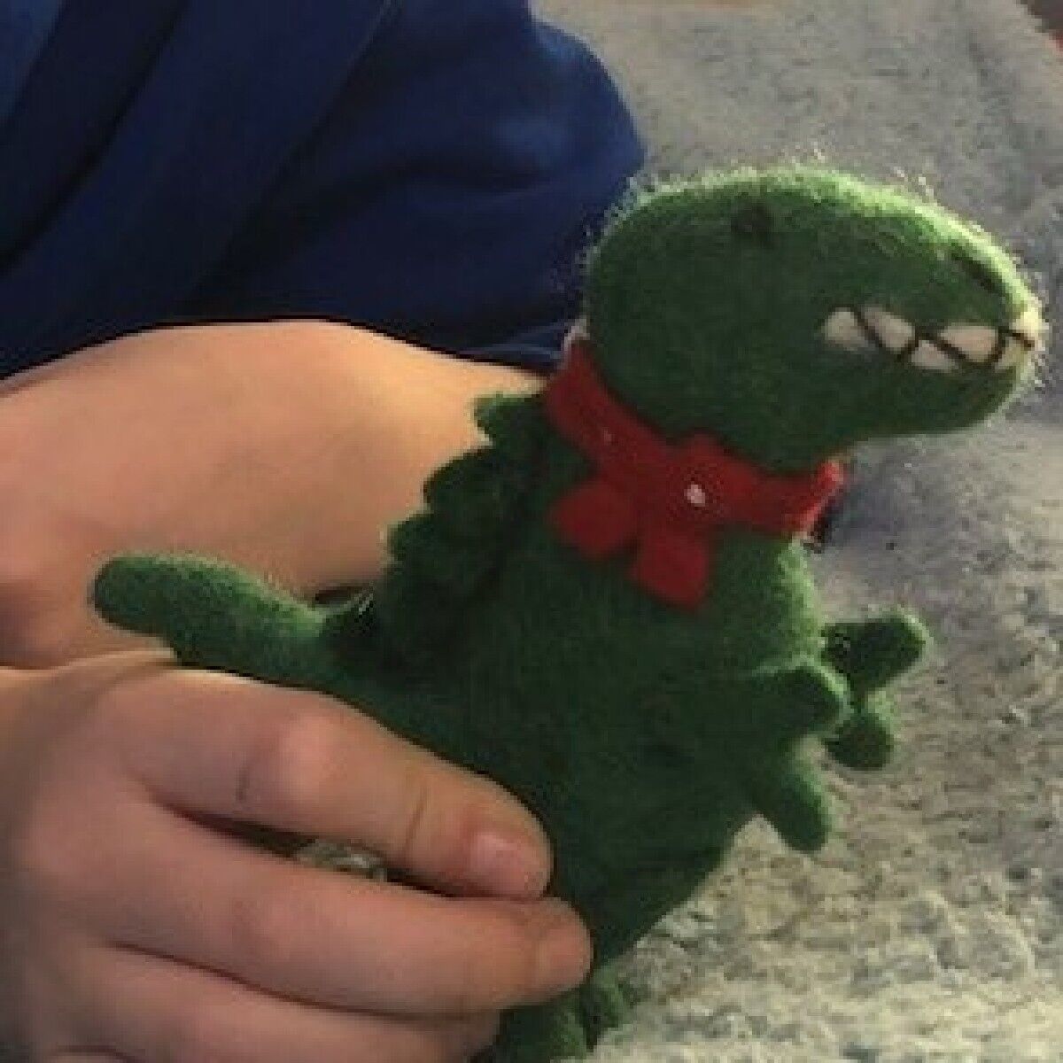 T-Rex Pocket Pal, Felt Handmade In Nepal, Amica Fair Trade Toy  Eco Dinosaur