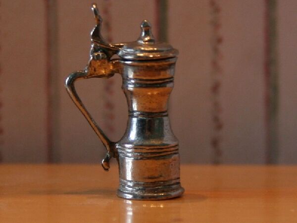 Tappit Hen Tankard Dolls House Miniature Kitchen table accessory Pewter 1.12th
