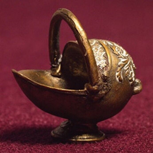 Coal Scuttle, Dolls House Fireplace Accessory, 1:12 Scale Miniature