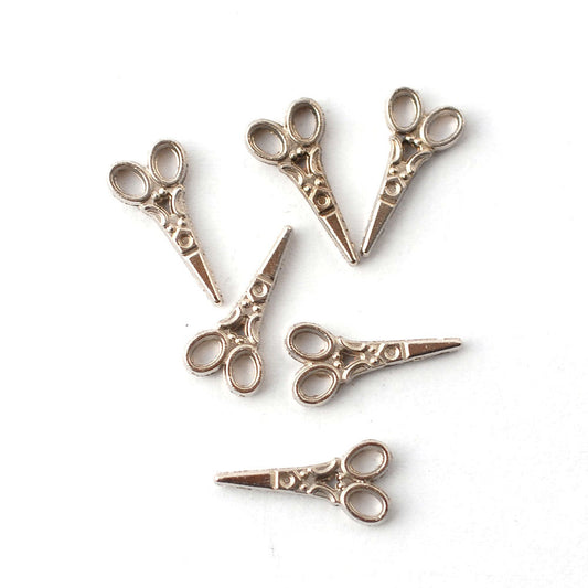 Six Tiny Scissors Dolls House Miniature Kitchen Accessory 1:12 Scale