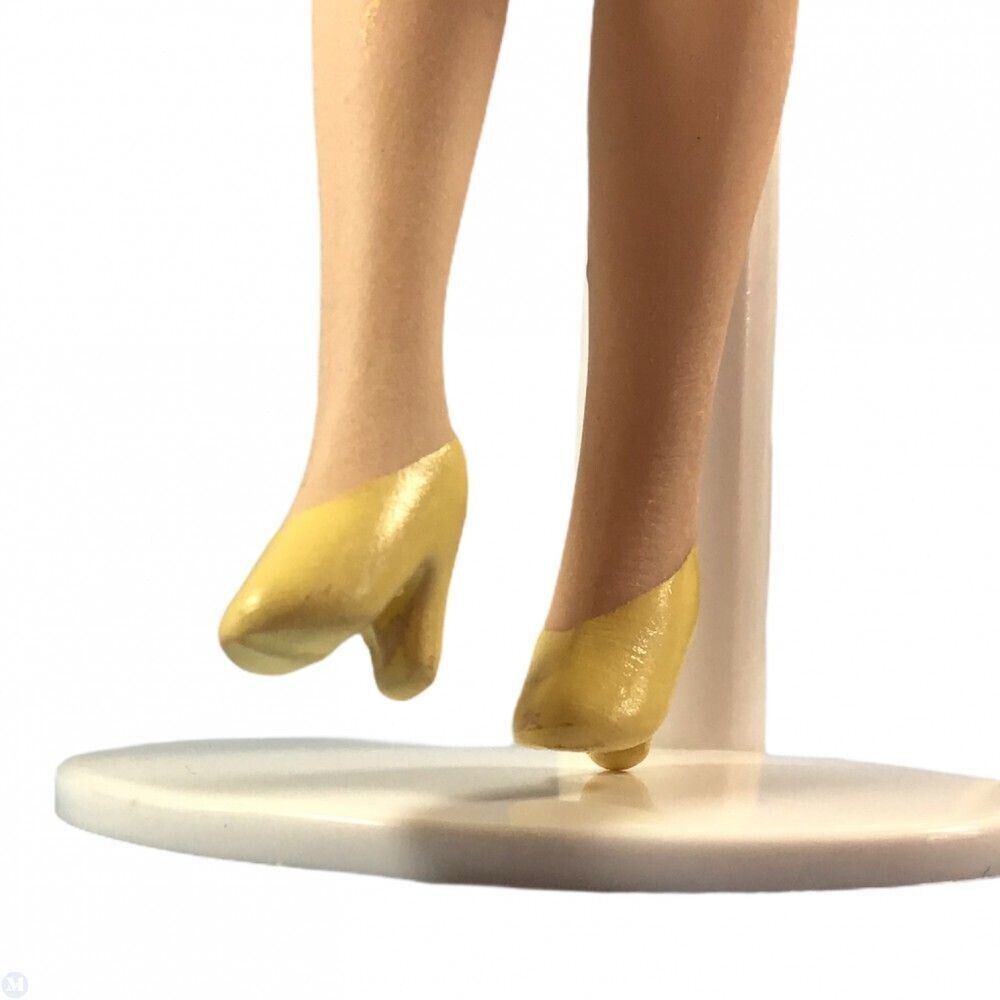 Modern Blonde Female Doll With Stand Included, Dolls House Miniatures, Woman