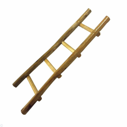 Old Ladder Wooden, Dolls House Miniature 1/12 Scale, Hobbit, Gnome Rickety
