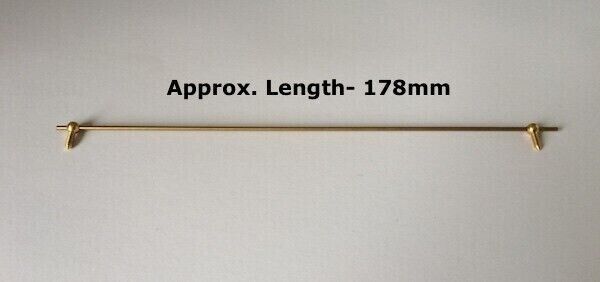 Long Solid Brass Curtain Rail 178mm, Dolls House Miniature Home Decor