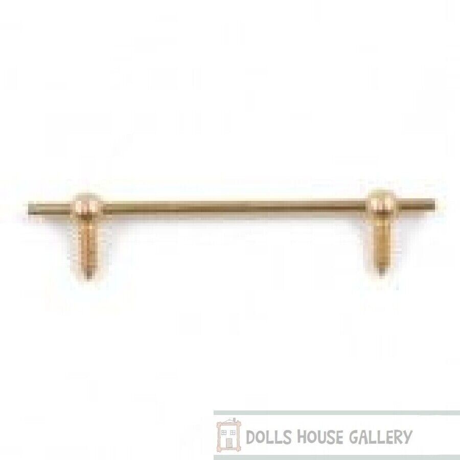 Short Solid Brass Curtain Rail 50mm, Dolls House Miniature Home Decor