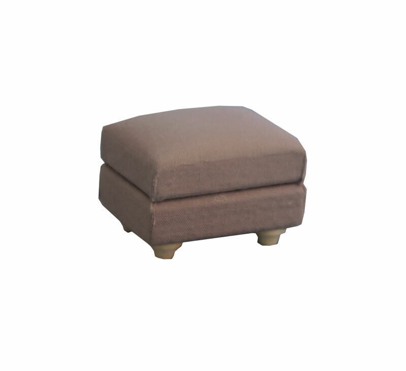 Grey Cushioned Footstool, Dolls House Miniatures, 1.12 Scale