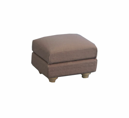 Grey Cushioned Footstool, Dolls House Miniatures, 1.12 Scale