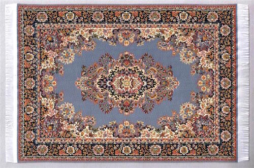 Large Pattern Rug 3, Doll House Miniature, Woven Rug Mat Flooring 1,12 Scale