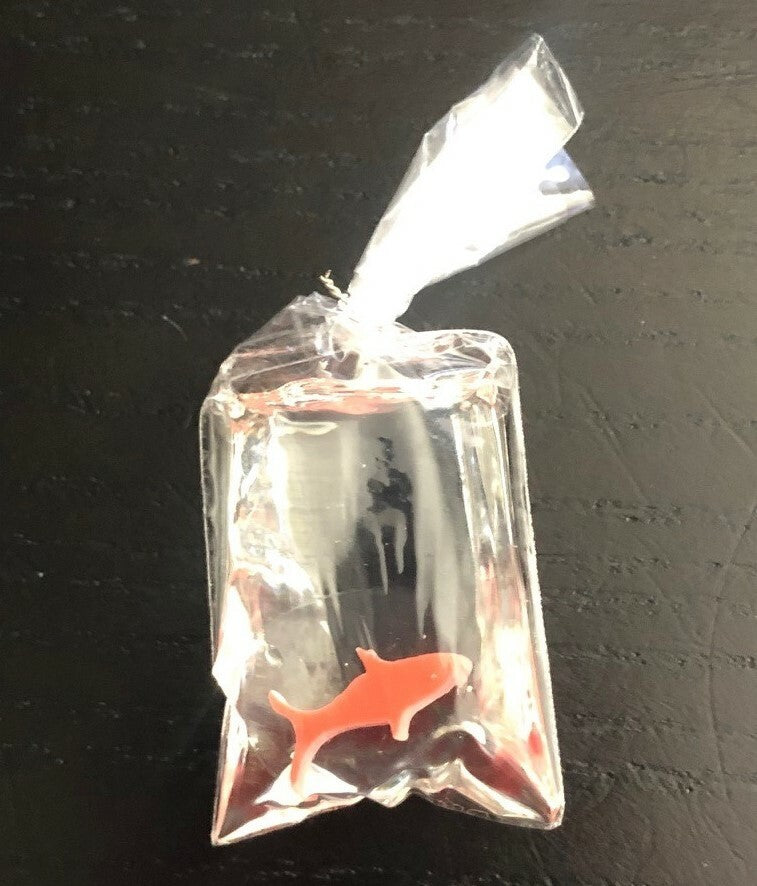 Fish In A Bag, Doll House Miniature, 1.12 Scale Fair, Goldfish