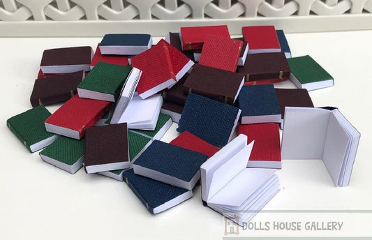 48 Books, Dolls House Miniature, Stationery, Library, Book Writing Miniatures