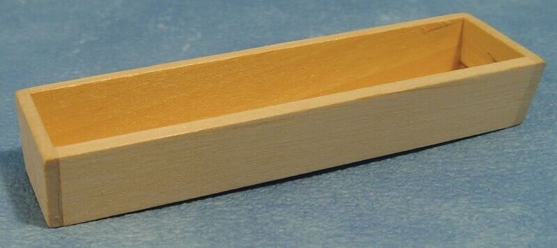 Wooden Trough Dolls House Miniature, 1.12 Scale, Planter Unfinished