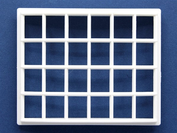 12th Scale Plastic Georgian 24 Pane Bow Window, Dolls House Miniatures, DIY