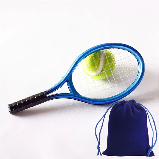 Tennis Racket,Ball & Carry Bag Dolls House 1.6 Scale Miniature Sports Set Barbie