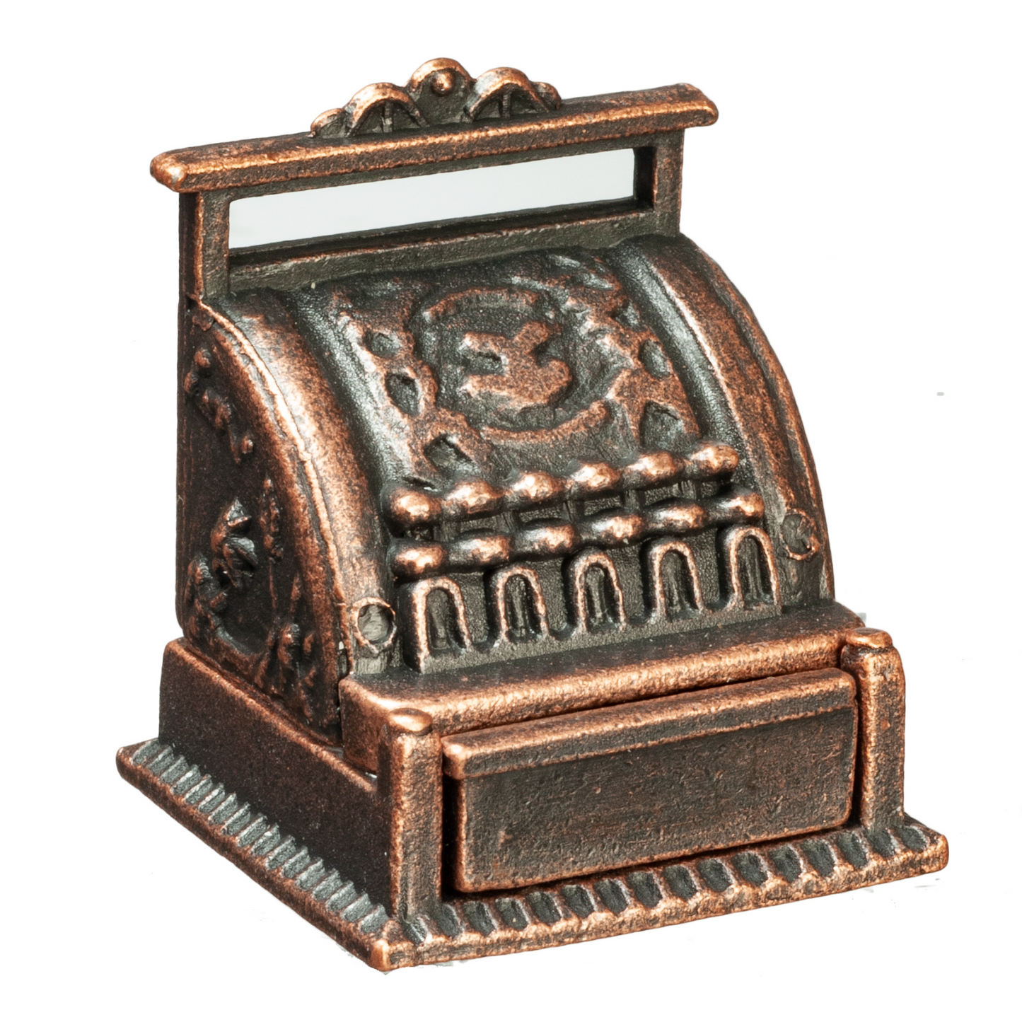 Bronze Cash Register, Dolls House Miniature, Shop, Pub Till, Equipment .