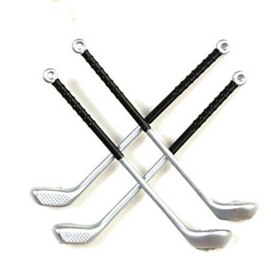 4 Golf Clubs, Dolls House Miniatures, Outdoor Accessory, Miniature Sports, UK